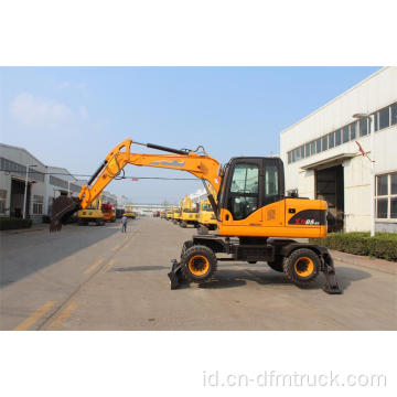 Excavator roda 8 ton dengan ember 0.3CBMC